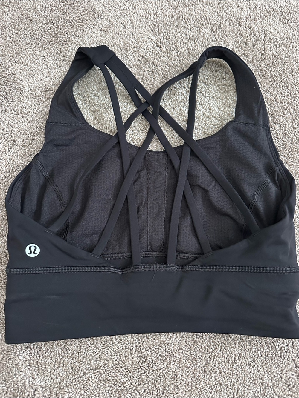 lululemon athletica Black Crisscross-Back Sports Bra